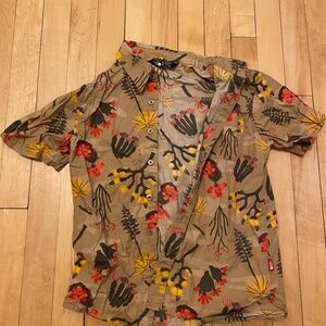 The North Face outdoorsy desert-print button-up shirt